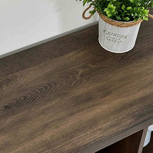 fatorri industrial shoe bench with storage, rustic entryway, view 9