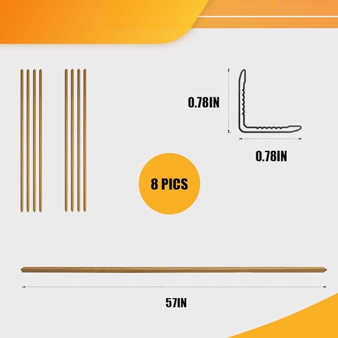 OUZUGIE 8-Pack 57 Inches, WPC Slat Wall Panel Trim, Corner Guard - Image 2