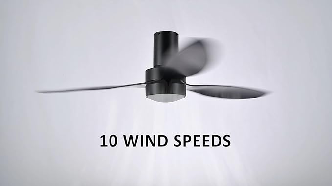 SMAAIR Ceiling Fan with Light and Remote Control 52 Inch, Flush Mount Ceiling - Image 5