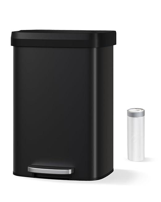 Garvee 13 gal / 50 L Metal Trash Can - Image 7