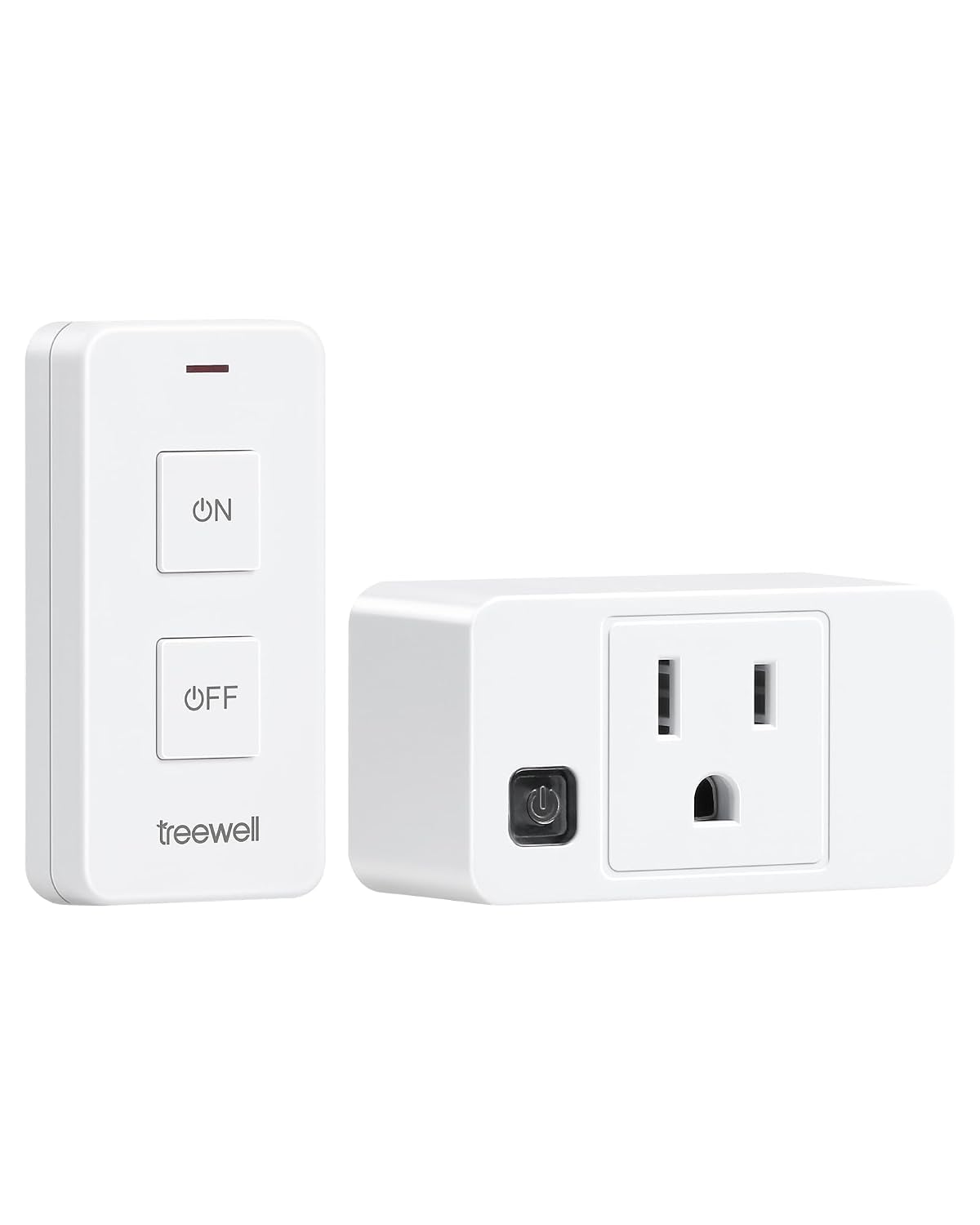 Remote Control Outlet with Portable Magnetic Switch | 200FT Long Range Wireless On Off Switch, Mini Outlet Plug, 15A/1875W, for Lamps/Lights, ETL & FCC listed, Pre-Programmed
