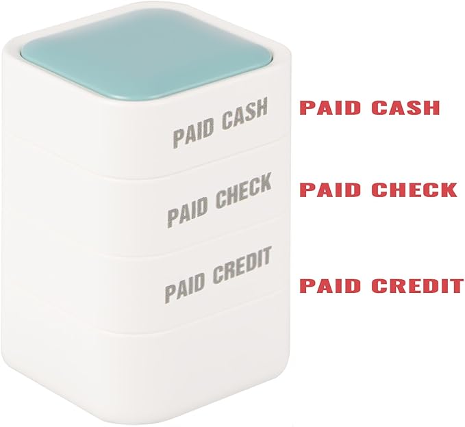 3-in-1 Paid Cash/Paid Check/Paid Credit Stamps in Full by WEJOIN