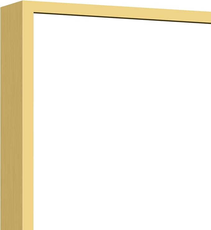 30x40In Gold Bathroom Mirror for Wall, Brushed Gold Rectangle Mirrors - Image 9