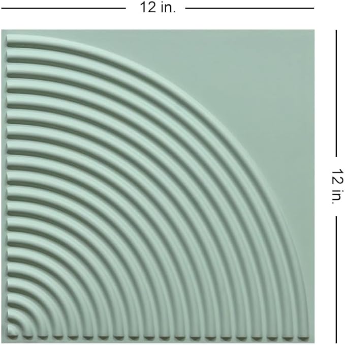 From Plain To Beautiful In Hours 9002 Arc Swell PVC 12 in x 12 in Peel and - Image 3