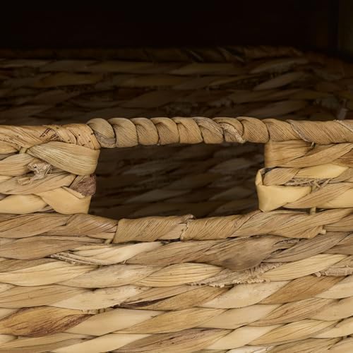 safavieh freddy wood storage bench, 33" farmhouse dark showing dimensions