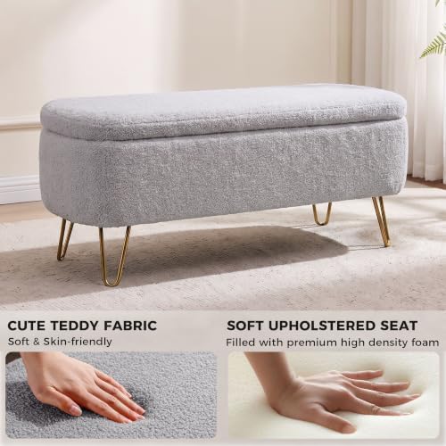 end of bed storage bench for bedroom, small, package contents