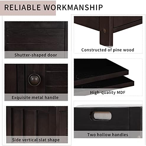 softsea storage bench with 3 shutter shaped doors on a desk or shelf