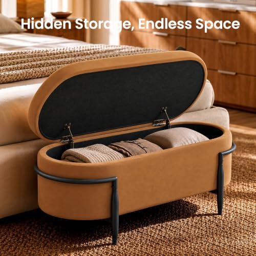 modernmate 42.7" storage ottoman bench, end of bed, package contents