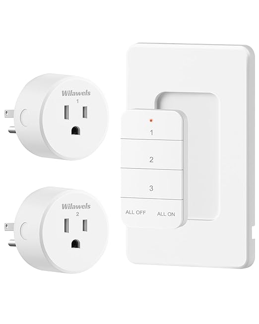Remote Control Outlet, WILAWELS Wireless Light Switch by Wilawels