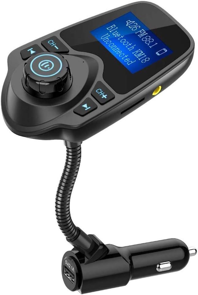 Nulaxy Bluetooth Car FM Transmitter Audio Adapter Receiver Wireless Handsfree by Nulaxy