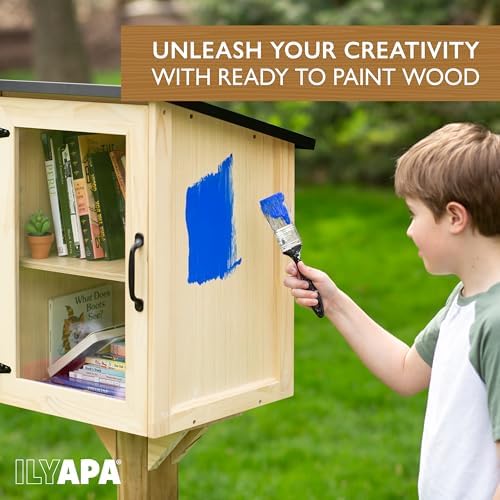 ilyapa library box outdoor - 16x14x22, little outdoor showing dimensions