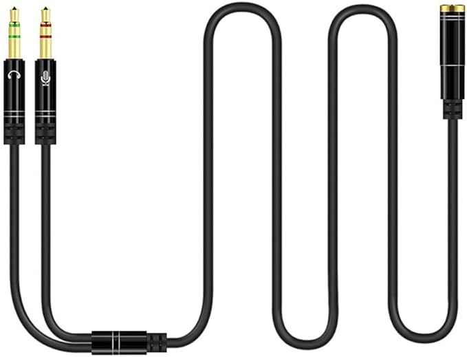 CANFON Headphone Splitter for Computer 3.5mm Female to 2 Dual 3.5mm Male by CANFON