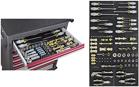 free zone 68-piece large pegboard socket tools organizer, view 9
