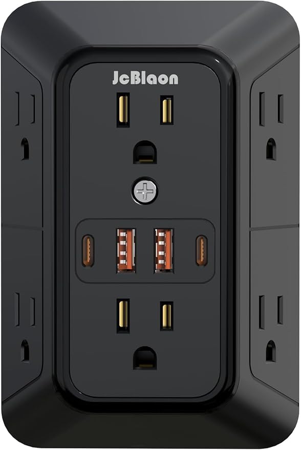 JcBlaon Outlet Extender Surge Protector by JcBlaon