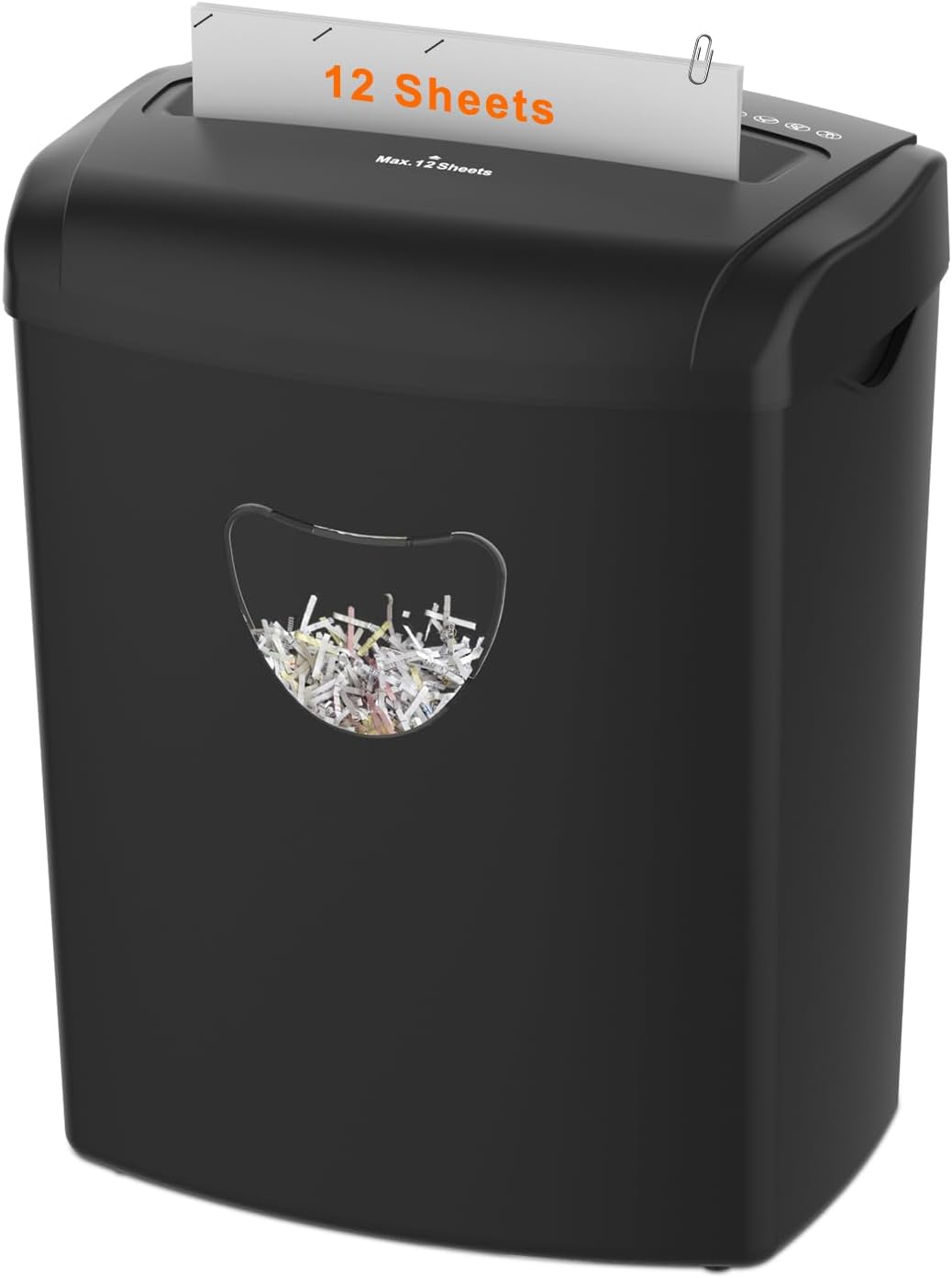 SUNTIKO 12-Sheet Cross-Cut Paper Shredder, P-4 Security Level