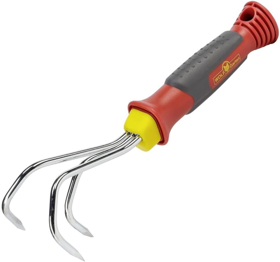 Wolf-Garten KA2K Grubber Fixed Hand Tool, Red, 29.6x2.6x3 cm
