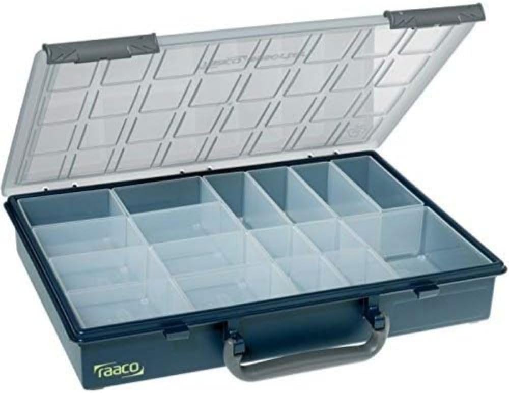 raaco assorter 55 4x8-17 tool box organizer, 17-slot, main product view