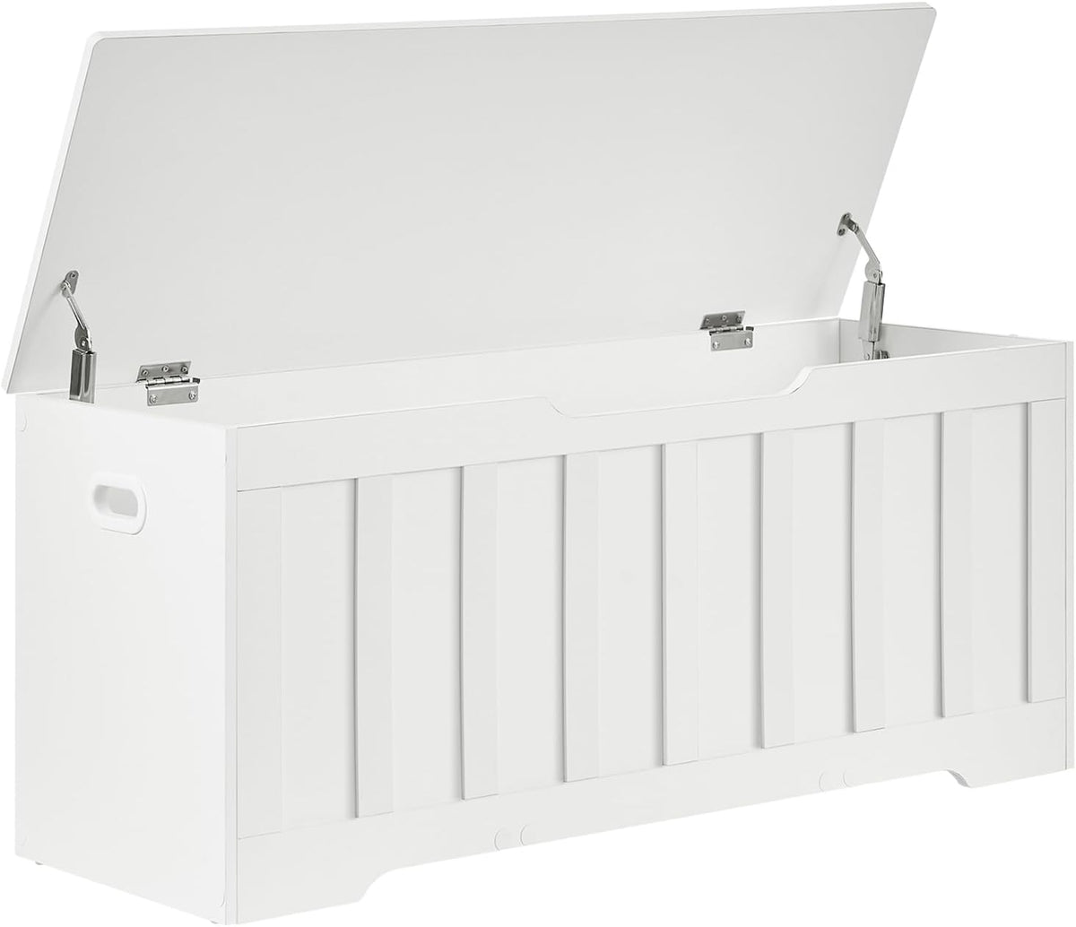 vankiley 43.3" storage chest extra large, storage bench.(white), main product view