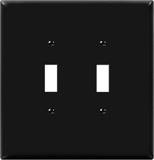 ENERLITES Double Toggle Switch Cover, Two Gang Light Switch Wall Plate by Enerlites