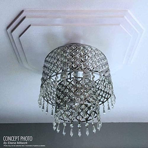 Ekena Millwork CM19SPGDF Spring Leaf Ceiling Medallion, Gobi Desert