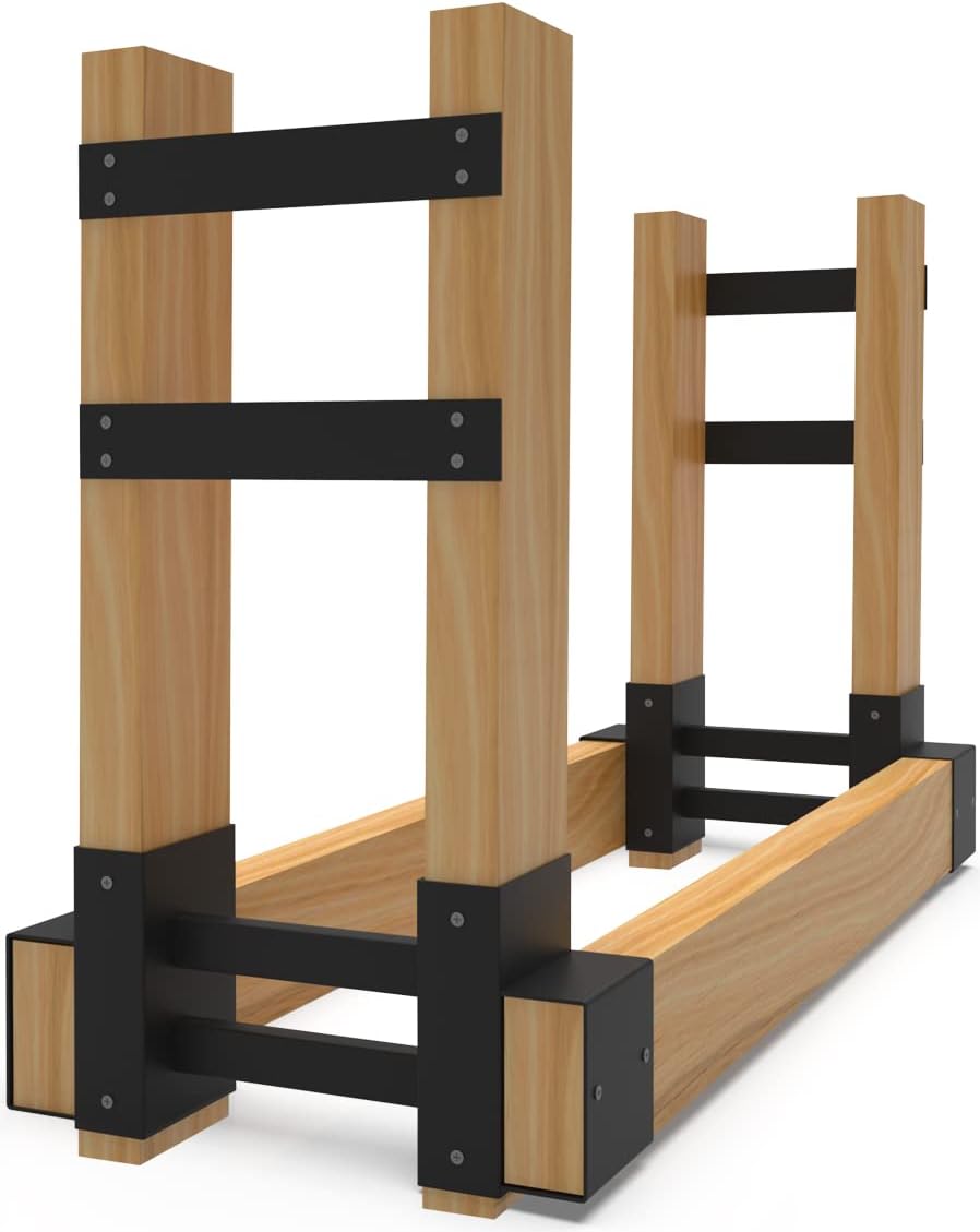 outdoor firewood rack brackets kit for fire wood, main product view