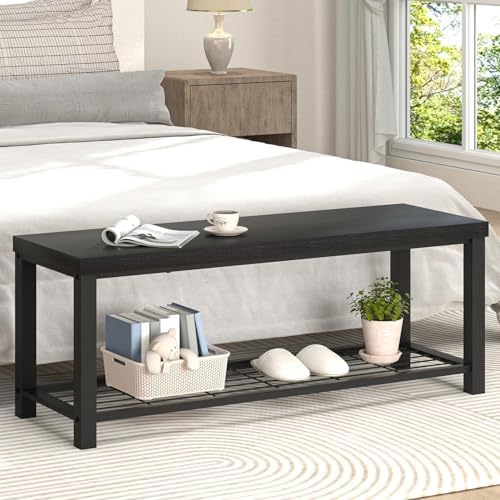 excefur entryway bench, modern wood and metal storage, close-up detail