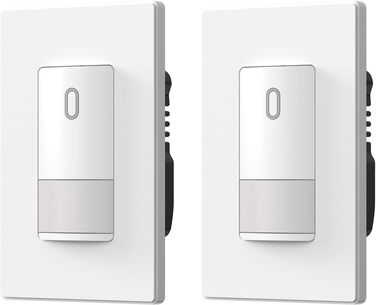 ELEGRP Matte White Single Pole Occupancy Motion Sensor Light Switch, Need