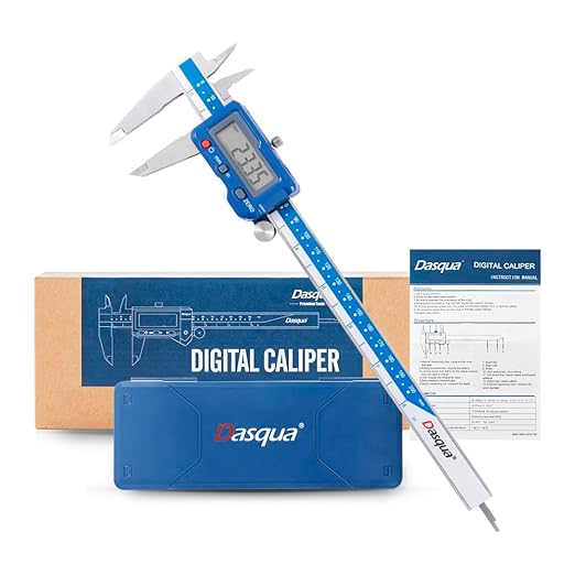 Dasqua 8”/200mm Digital Caliper, Stainless Steel Precision Measuring Tool by Dasqua