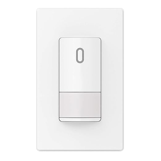 ELEGRP Single Pole Occupancy Motion Sensor Light Switch, Need Grounding Wire No by ELEGRP%7CELEGROUP
