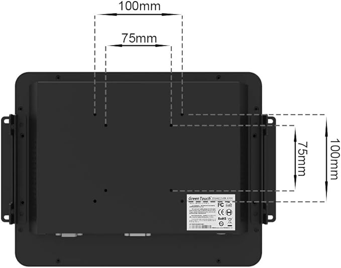 GreenTouch 10.1 inch 10 Points Front Waterproof Industrial Open Frame PCAP - Image 4
