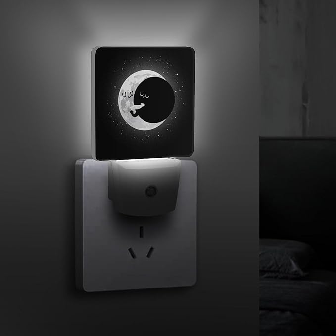 Cute Lunar Eclipse Night Light, Plug into Wall Decor Nightlights - Image 3