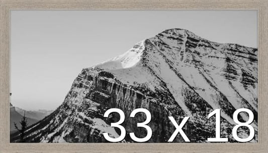 Frame It Easy 33 x 18 Rustic Gray Wood Frame by FrameItEasy