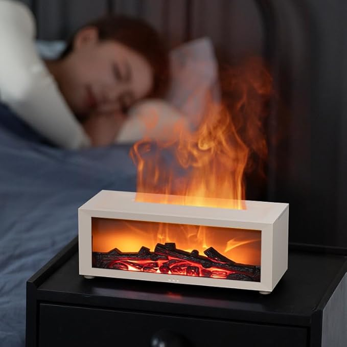 Essential Oil Diffuser, Fireplace Flame Oil Diffuser - Image 2