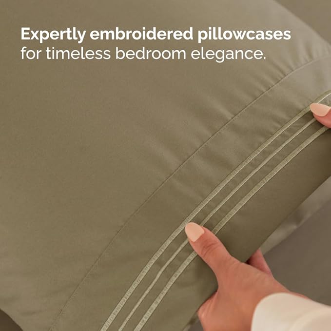 Split Head King Sheet Set – 4 Piece Flex Split Top King Sheets - Image 8