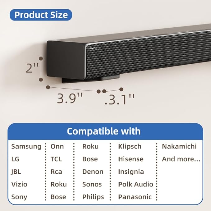 ELETIUO Universal Soundbar Mount - Image 6