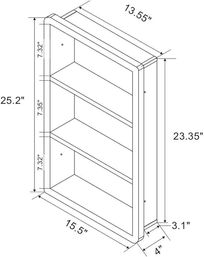 Recessed Medicine Cabinet No Mirror - Image 9