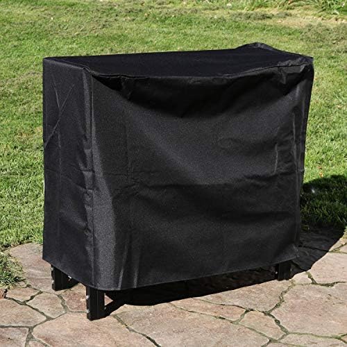 sunnydaze 2-foot firewood log rack cover, black, package contents