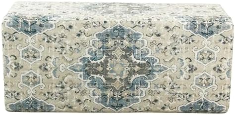 homepop 36" decorative storage bench - antiqued blue, view 11