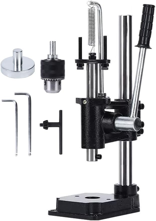 Leather Hole Puncher Hand Punching Manual Punch Arbor Presses | manual press for Leather Craft Punching Holes,Jewelry,Watch,DIY,Punching,Riveting,Cutting,Sealing (A - Round Head)