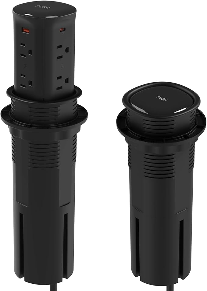 Jgstkcity Pop up Outlet for Countertop, 65W USB C Fast Charging, 15W Wireless - Image 6