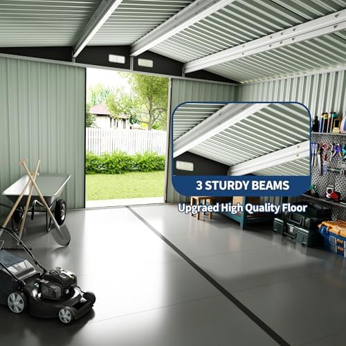 10x14 ft metal storage sheds outdoor, metal yard, package contents
