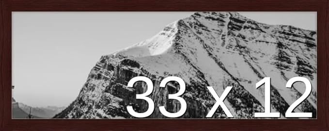 Frame It Easy 33 x 12 Merlot Wood Frame by FrameItEasy