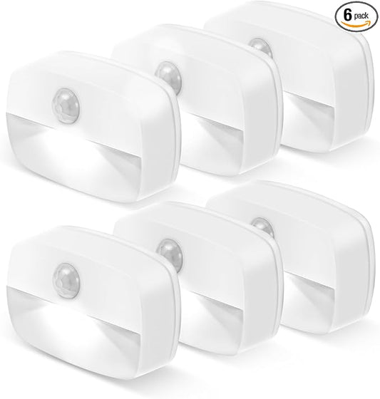 ZISUYU Motion Sensor Light Indoor Led Night Light Stick on Nightlight Battery by WelcometoZISUYUHome