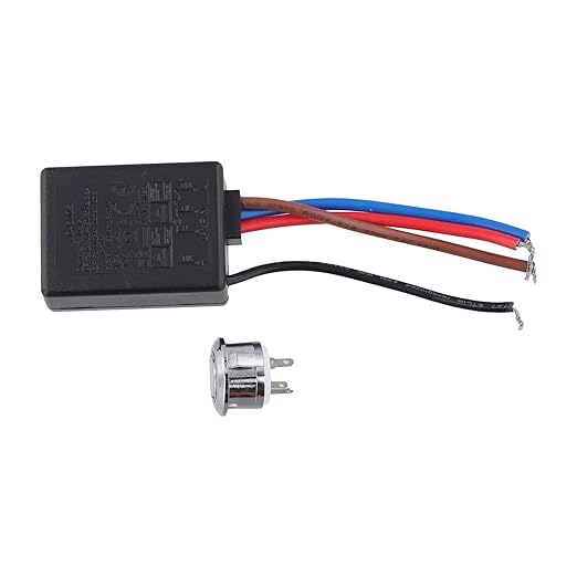 LD 600S EU Touch Dimmer Switch 0 3A/0 8A Rated Current Black Color PVC+Copper - Image 4