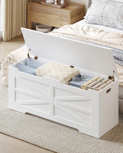 hzuaneri 47.2" wooden storage chest extra large | shown in use