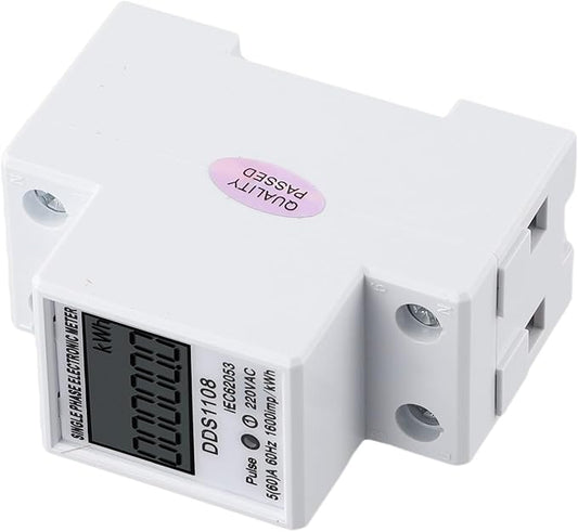 Digital Energy Meter LCD Display 50A 60A Single Phase Power Monitor Electric by Unknown