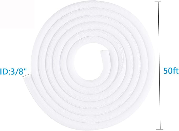 QCSIW 3/8"-50ft Braided Cable Sleeve Protector - Image 8