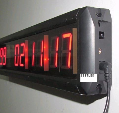 BESTLED Red Days Countdown Clock 10 Digits Count up 10000 Days Hours Minutes - Image 3