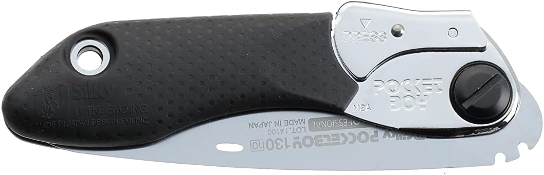 Silky Professional Series PocketBoy Folding Saw 130mm Medium Teeth (340-13) | 8.5 teeth per inch (10 teeth per 30mm), Cut capacity 2.6 inches