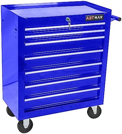 7 drawers rolling tool chest on wheels, multifunctional, view 9